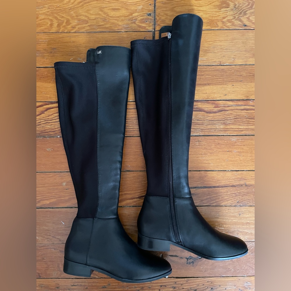Michael Kors knee high black boots